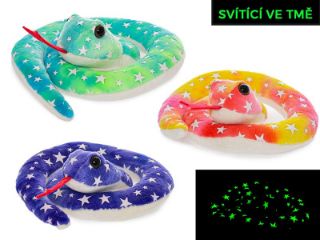 Obrázek z Had s hvězdičkami plyš 15cm svítící ve tmě, 3dr 